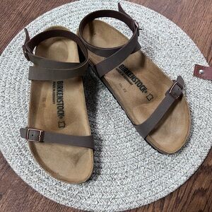 Birkenstock Brown Strappy Sandals